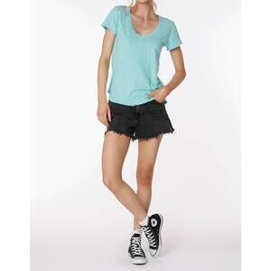 NEW BOBI center seam v-neck tee in surfer